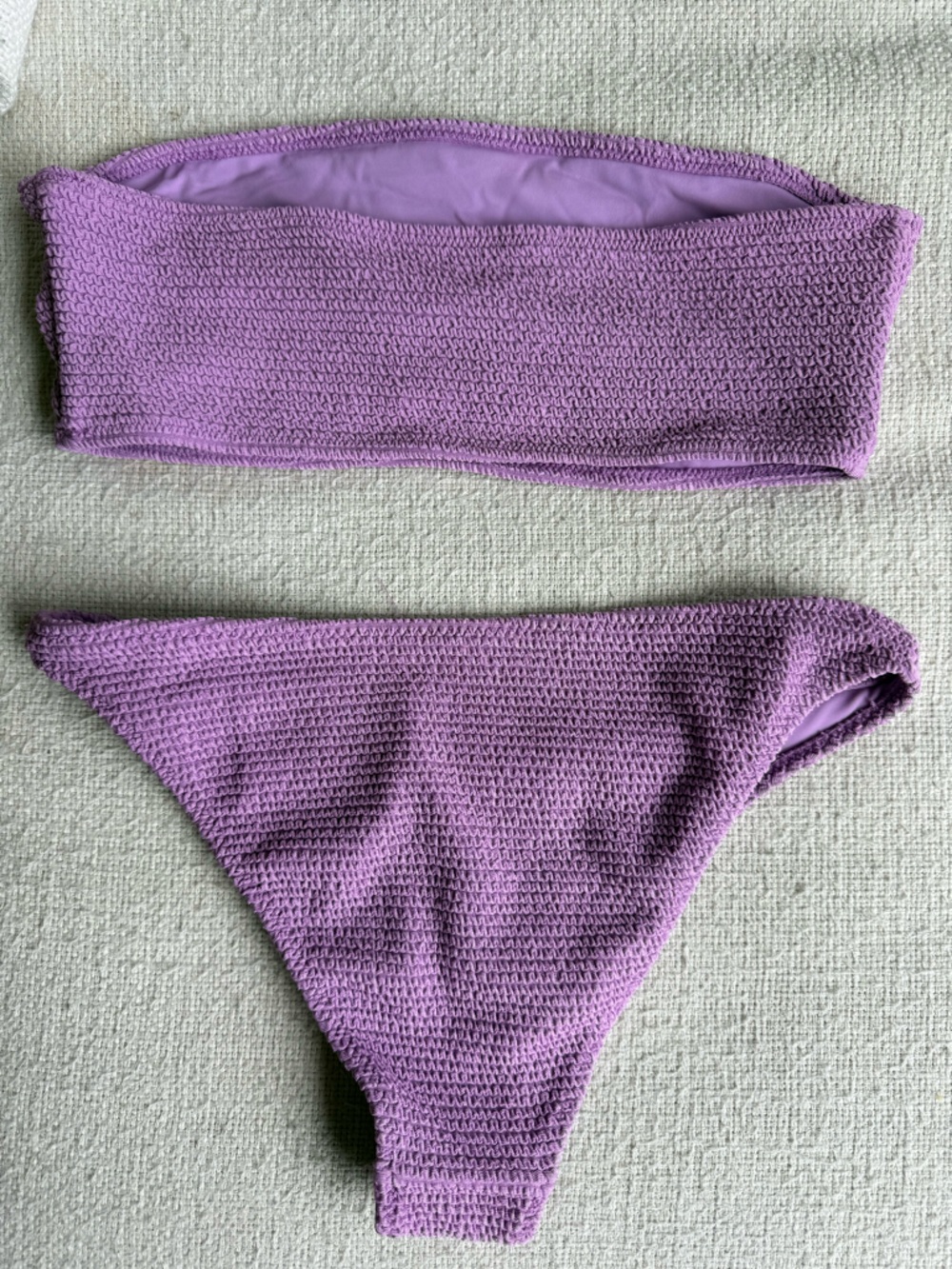 PacSun Textured Bandeau Bikini - Picture 2 of 3